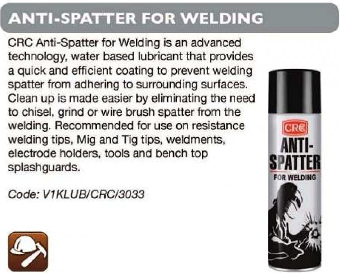 CRC Anti Spatter for Welding - Click Image to Close