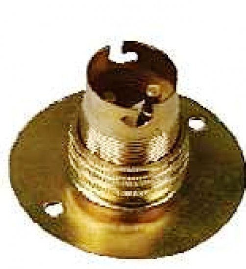 Brass Lamp Holder Battens BC / B22 - Click Image to Close