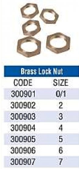 Brass Lock Nut - Click Image to Close