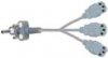 Computer / Appliance Mains Cord - 3 X FEMALE