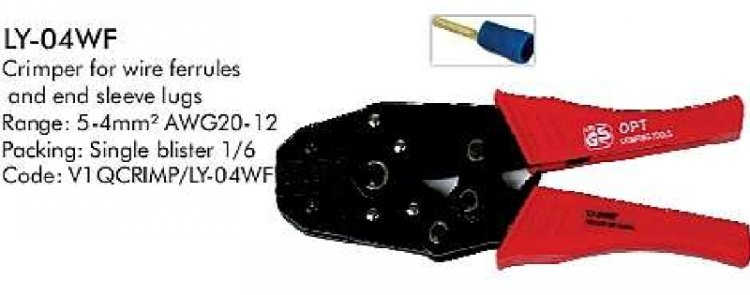 Waco Crimper for Wire Ferrules and End Sleeve Lugs - Click Image to Close