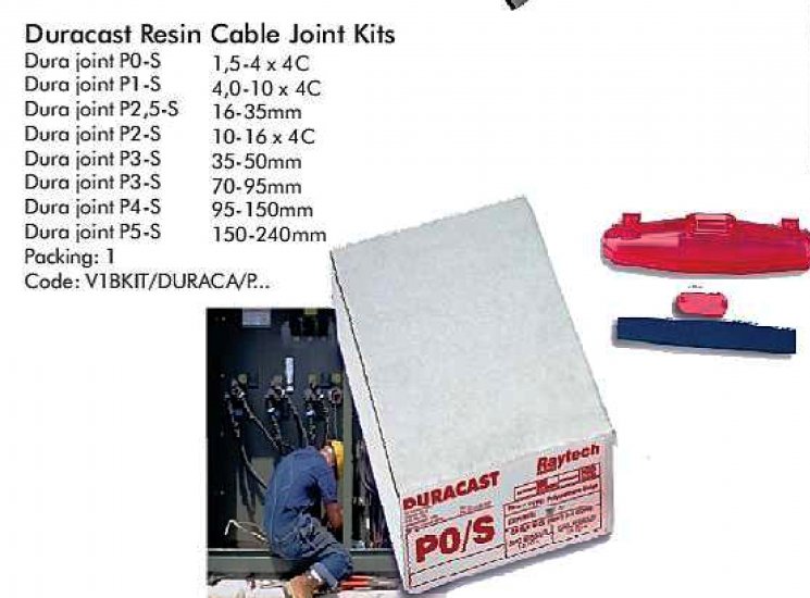 Waco Duracast Cable Joint kit - 95 mm to 150 mm P4-S - Click Image to Close