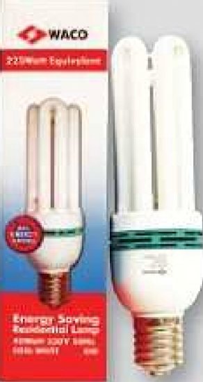 Waco 45 Watt E27 Cap CFL Energy Saver Lamp - Click Image to Close