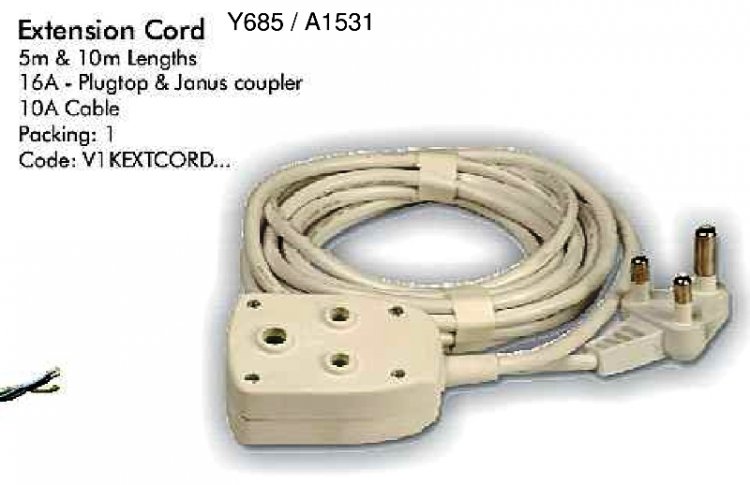 Extension Cord 10 meter - Click Image to Close