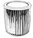 CARTRIDGE FILTER WAP TURBO GT / GT5 CLOSED AT ONE END