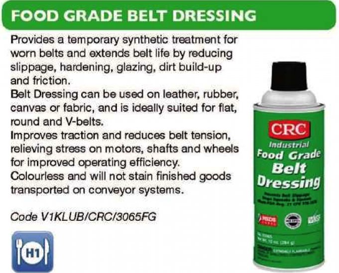 CRC Food Grade Belt Dressing - Click Image to Close