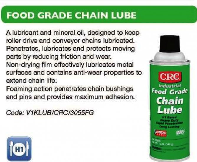 CRC Food Grade Chain Lube - Click Image to Close