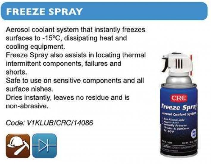 CRC Freeze Spray - Click Image to Close