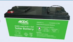 Battery Deep Cycle (For Solar) GEL 12VDC - 100 Ah (amp hour)