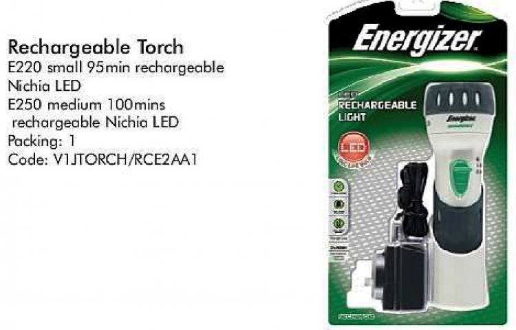 LED Torch Rechargeable - Click Image to Close