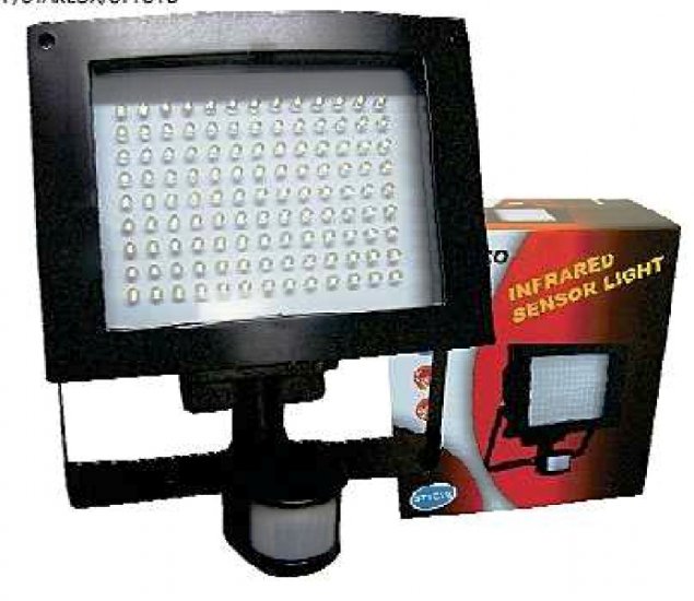 LED Floodlight with 180 deg Motion Sensor - Click Image to Close