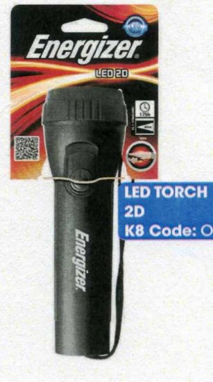 Energizer LED Torch 2D Batteries - Click Image to Close