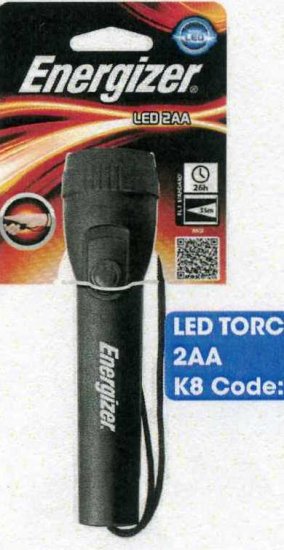 Energizer LED Torch 2xAA Bateries - Click Image to Close