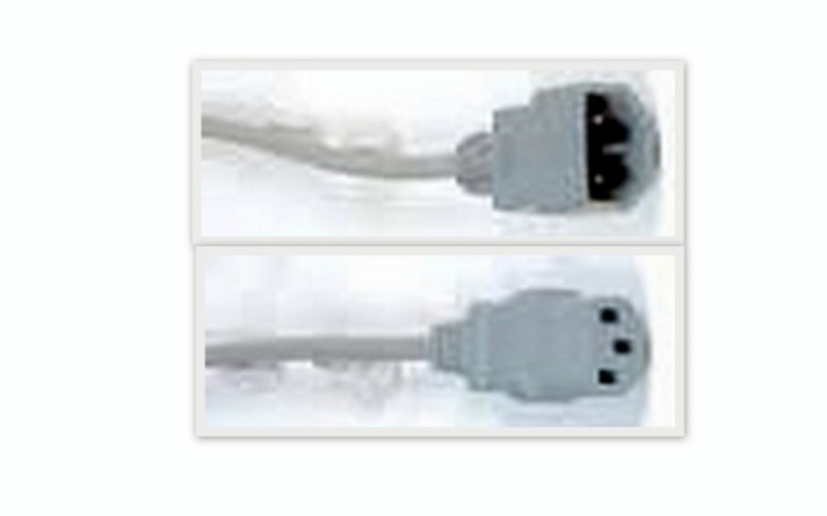 Computer / Appliance Mains Cord : MALE - FEMALE - Click Image to Close