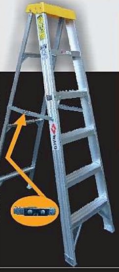 Waco Ladder 6 Step Aluminium - Click Image to Close