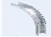 Cable Tray DOWN - Bend- Perforated Steel (Galv) - 215 WIDE