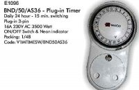 Plug in Timer 24 hr 15 min switching 3.5kw load
