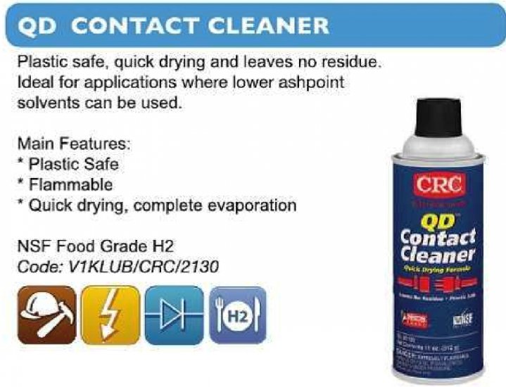 CRC NF Contact Cleaner - Click Image to Close