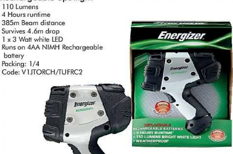 LED Torch Rechargeable Spotlight ( 4hrs ) - Click Image to Close