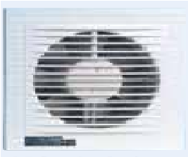 WALL Fan 320cm/hr 18watt 210 x 210 x 150mm Dia Hole - Click Image to Close