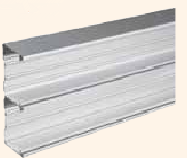 Power Skirting Aluminium180 x 65 - 2m length TRUNKING ONLY - Click Image to Close