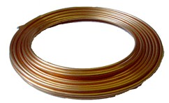 COPPER TUBING SOFT DRAWN 1/4" 0.61mm WALL - 15M - Click Image to Close