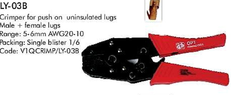 Waco Crimper for Push On Uninsulated Lugs