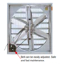 Industrial EXAUST Fan 37000cm/hr 3 PHASE 1220 X 1220 X 400mm - Click Image to Close