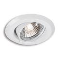 Tiltable Downlight Fitting White - 12v - Click Image to Close
