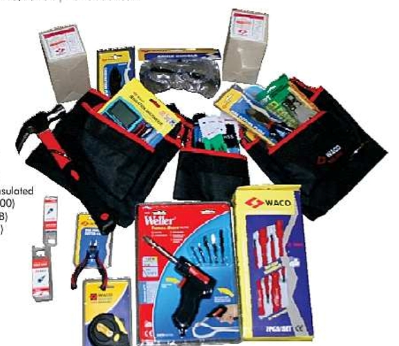 Waco Tool Bag and Set of Tools 19 Piece - Click Image to Close