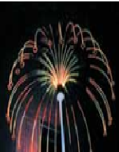 Flexi-Firework Jellyfish Star - 2.1m high 3.8m Diameter - Click Image to Close