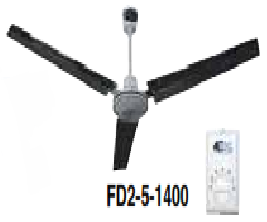 1400mm (56inch ) Ceiling Fan - INDUSTRIAL w controller - Click Image to Close