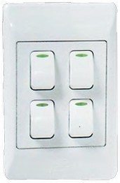 4 Way Light Switch 50mm X 100mm - Click Image to Close