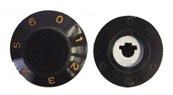 KNOB DEFY 6mm SHAFT 0,1,2,3,4,5,6 - Click Image to Close