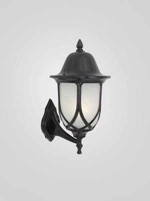 Wall Lantern UP Facing - 4 Panel OPAL - Click Image to Close