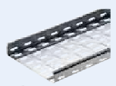 Cable Tray Runs - Perforated Steel (Galv) - 3meter- 215 WIDE - Click Image to Close