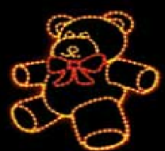 Rope Light : Teddy Bear 920H x 790L - Click Image to Close