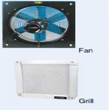Industrial Axial Fan 3500cm/hr 0.2Kw 230volts 510x510x415mm - Click Image to Close