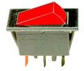 ROCKER SWITCH ILLUMINATED ON/OFF RED - PACK 5
