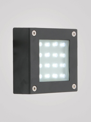 Plain Square Surface Mounted Brick Light G9 - Click Image to Close