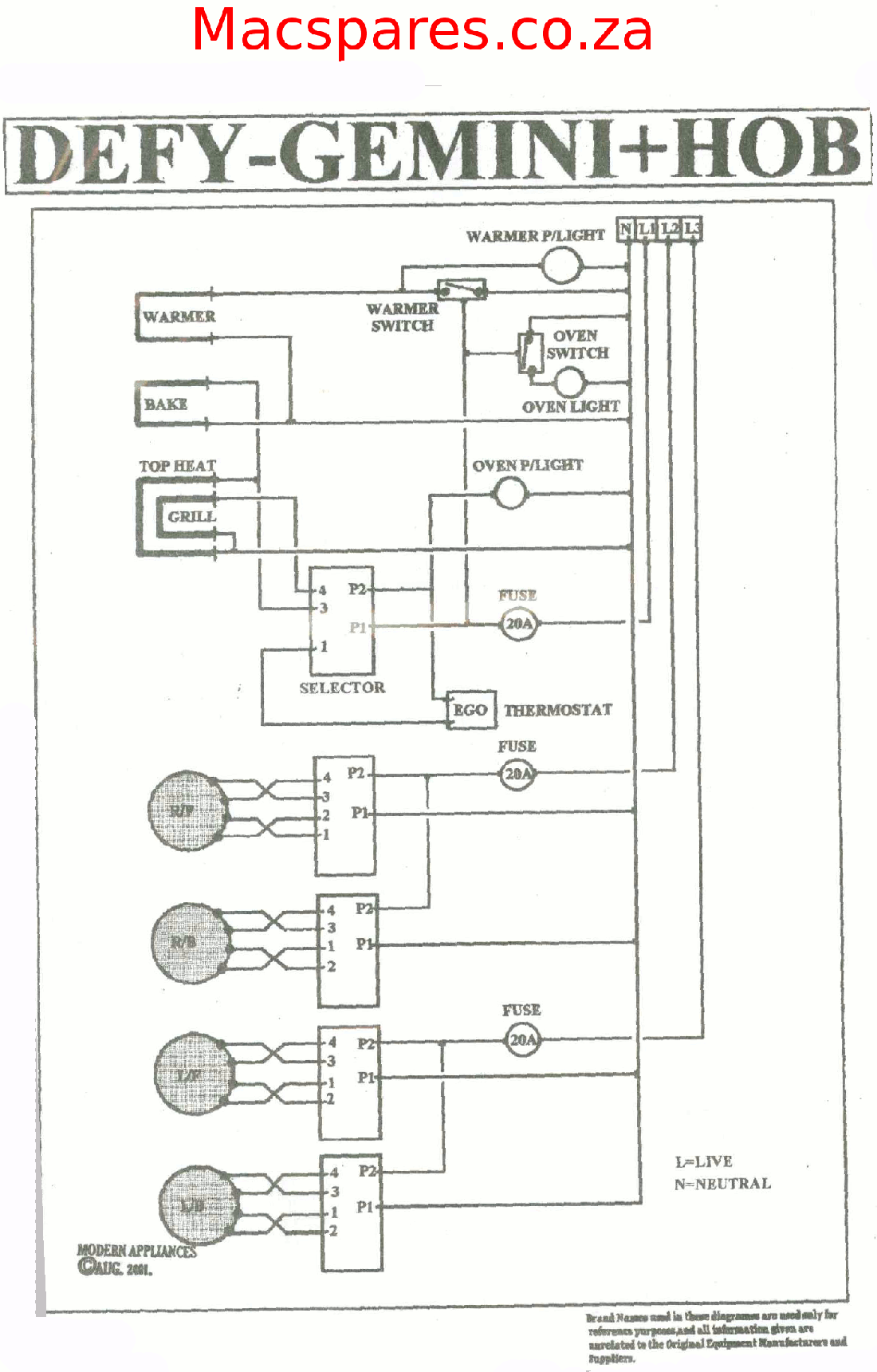 Defy 621 Stove Wiring Diagram - Diy Projects